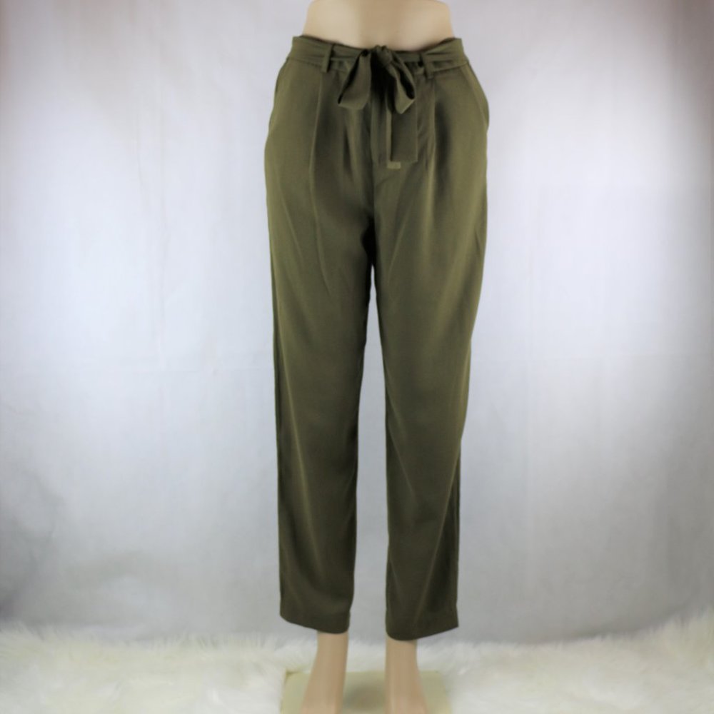 Elasticized Waist Straight-Leg Pants - Forever 21